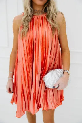 Mika Mini Dress - Coral