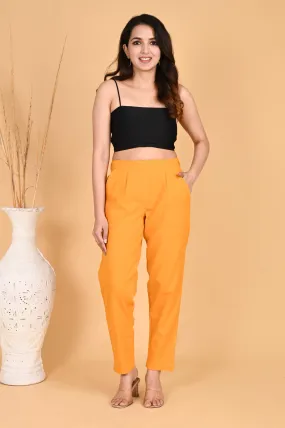 MUSTARD CLASSIC COTTON PANTS