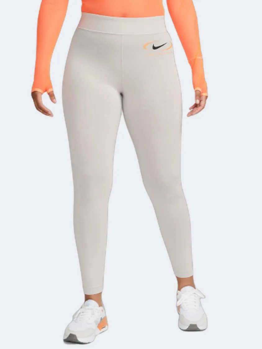 Nike High Rise Swoosh Women Lifestyle Tight Iron