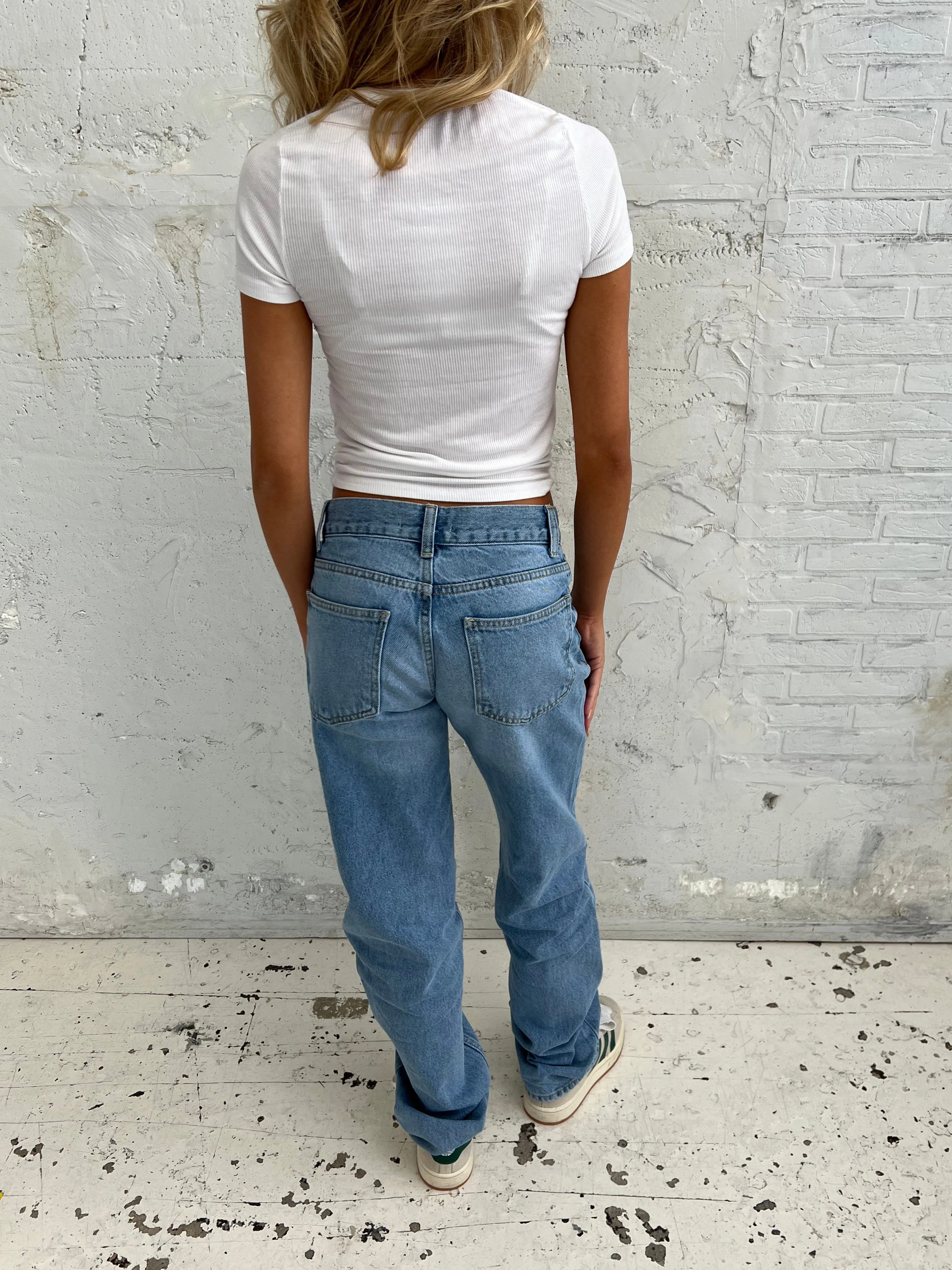 Nyla straight jeans - Light blue