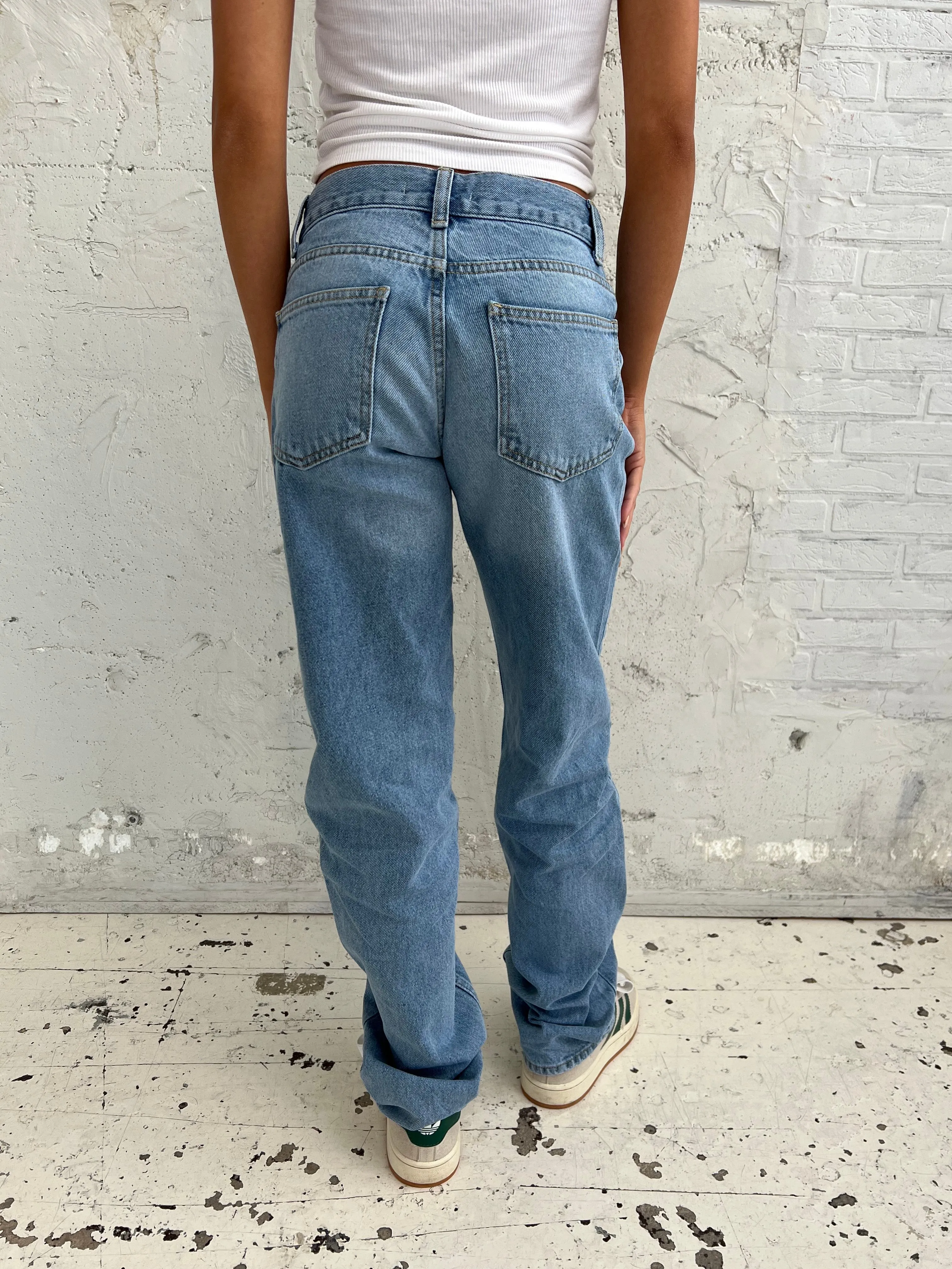 Nyla straight jeans - Light blue