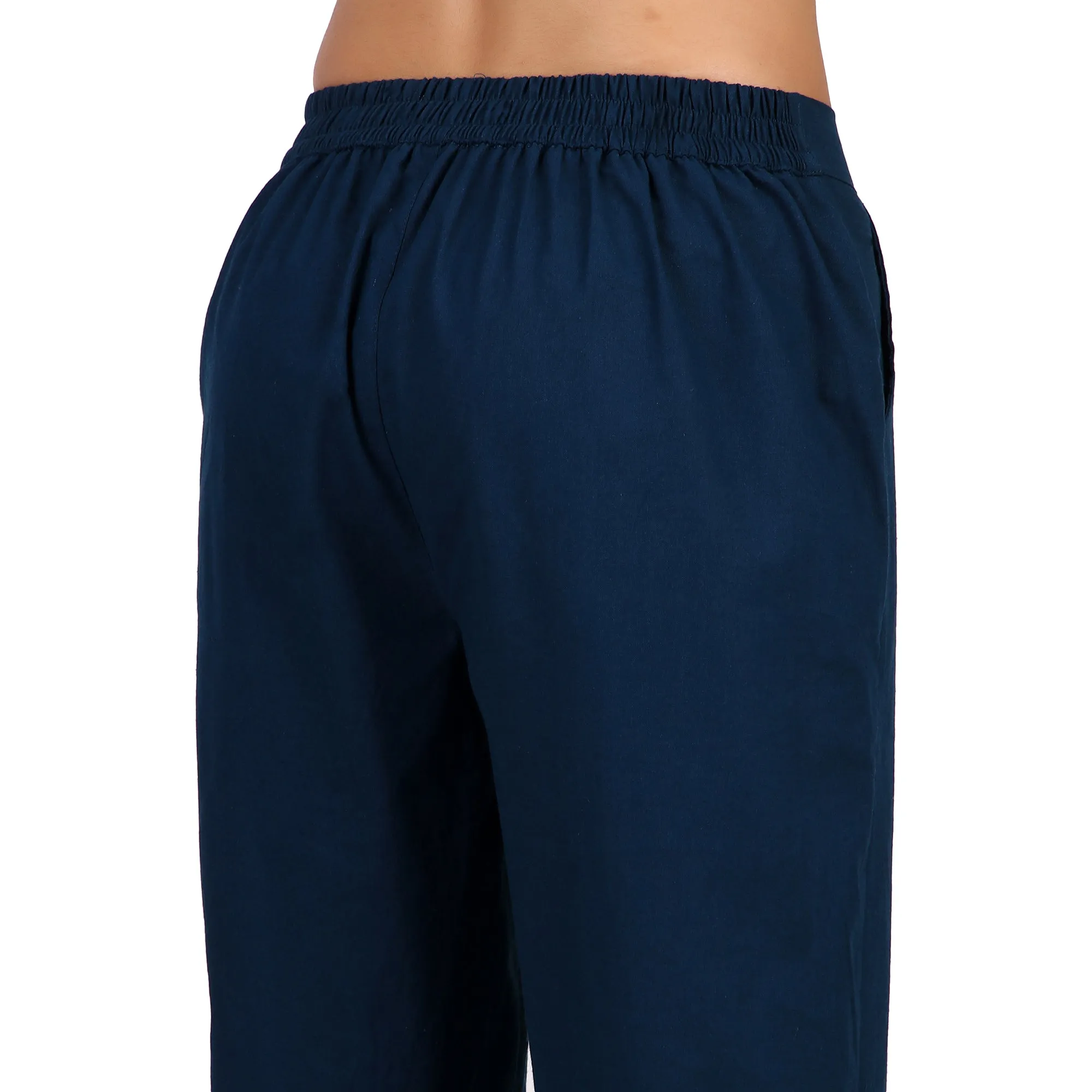 Peacock Blue Cotton Pant