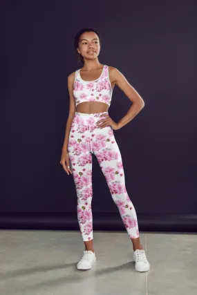 Pink Floral Fitness Set