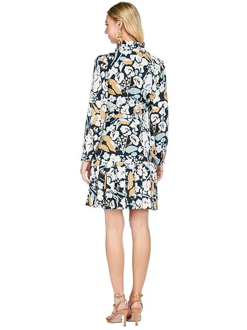 Pleated Flounce Dress • Fall Bloom
