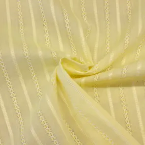 Preciosa Yellow Stripe Cotton Jacquard