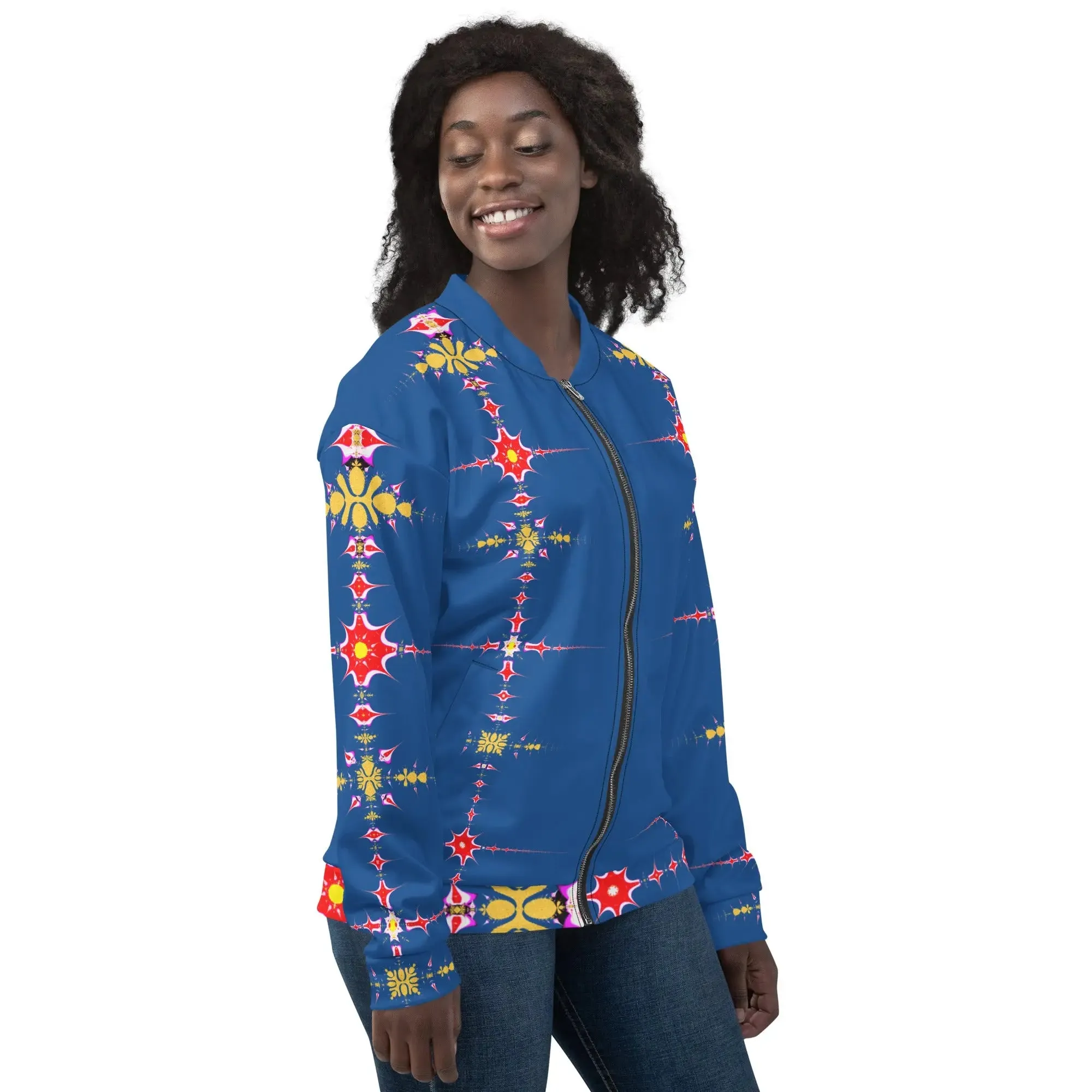 "Hippie Trippy" Collection - Designer Unisex Bomber Jacket