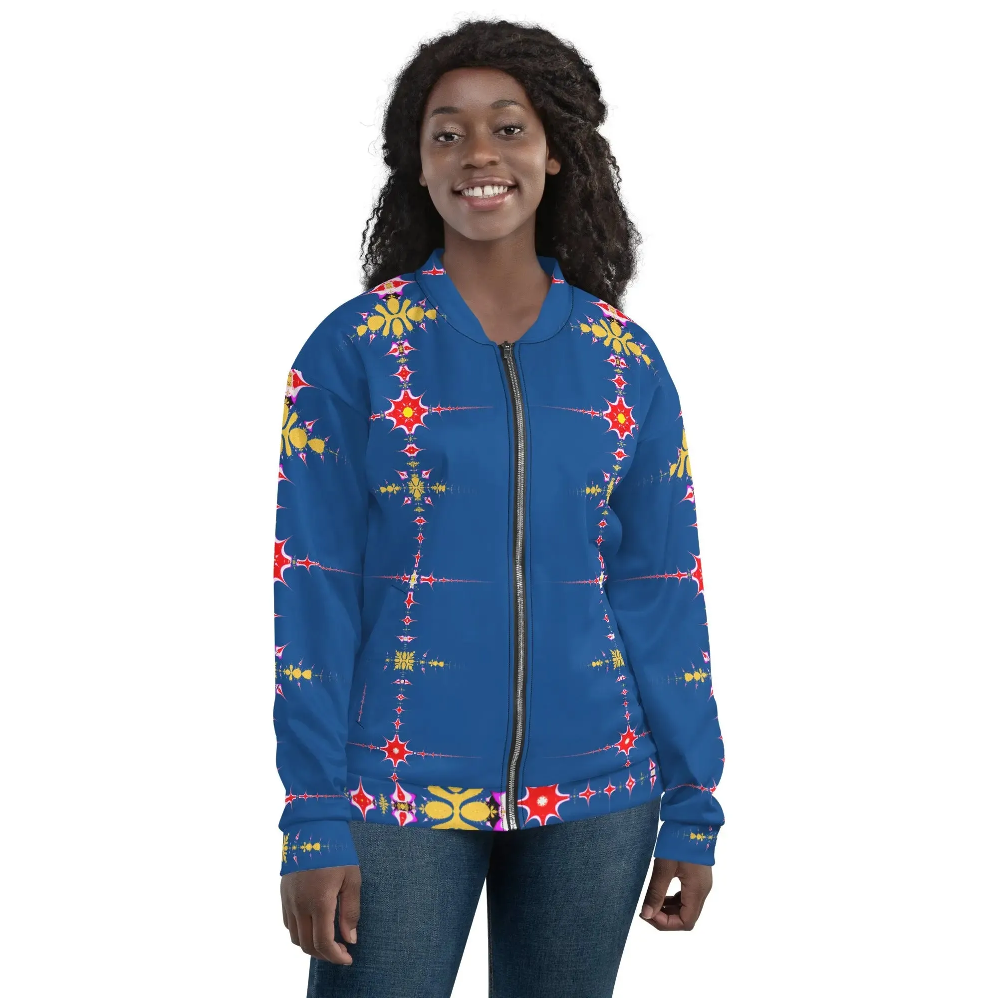 "Hippie Trippy" Collection - Designer Unisex Bomber Jacket