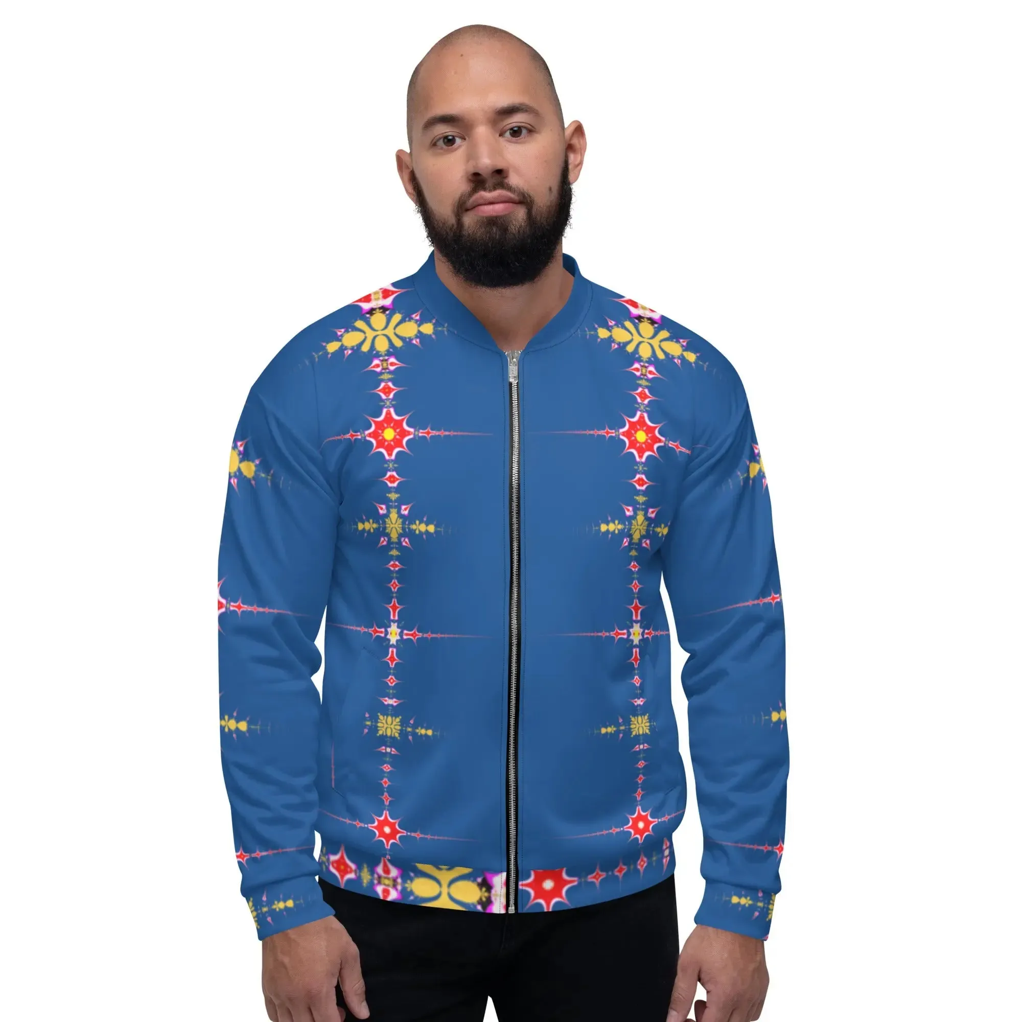"Hippie Trippy" Collection - Designer Unisex Bomber Jacket