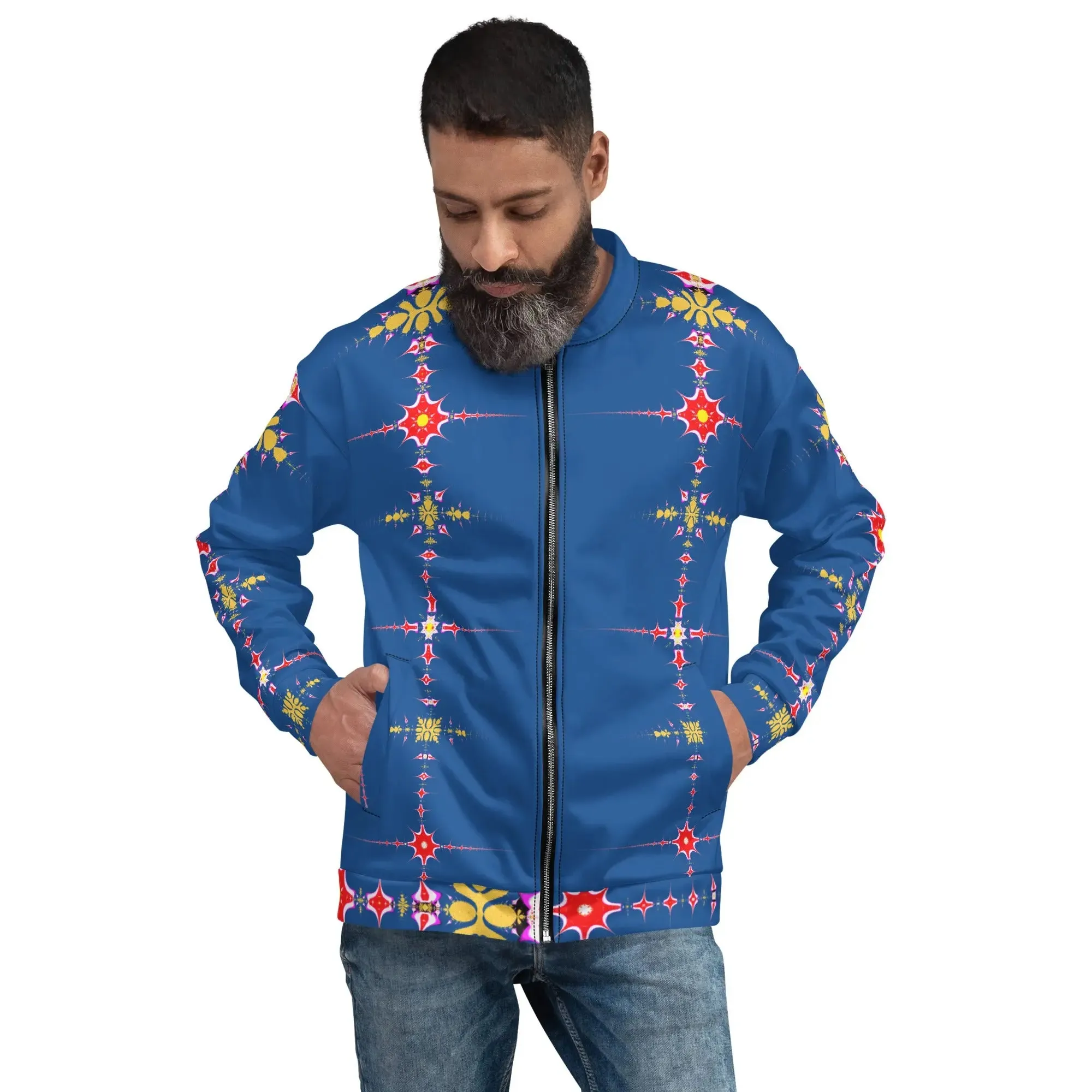 "Hippie Trippy" Collection - Designer Unisex Bomber Jacket