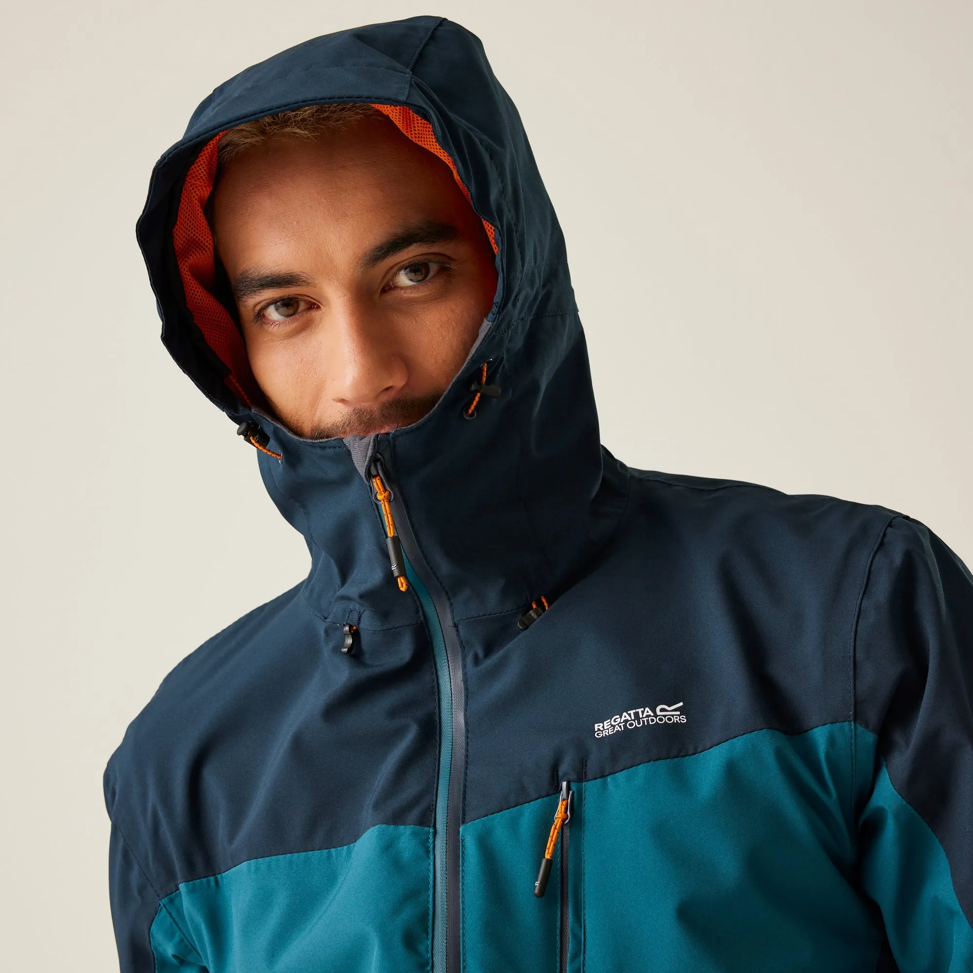 Regatta Men's Birchdale Waterproof Jacket | Moroccan Blue Navy Moonlight Denim