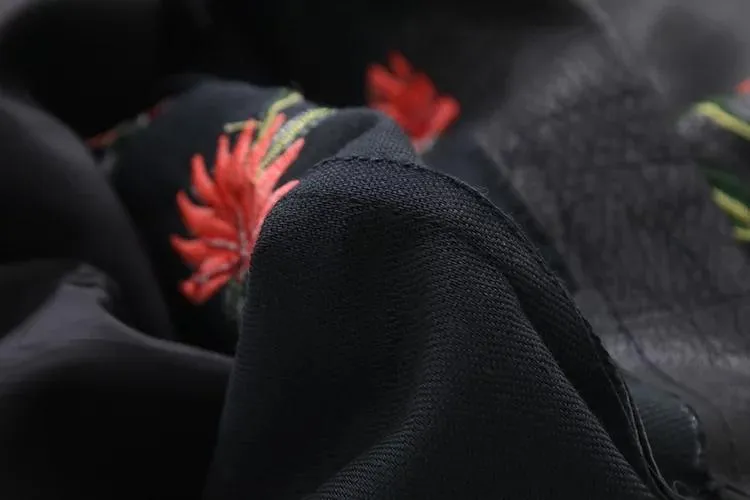 Restoring Ancient Ways Black Leather Skirt