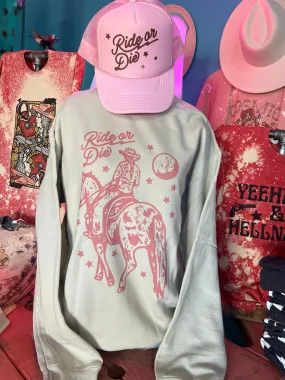 Ride Or Die Cowgirl Graphic Sweatshirt