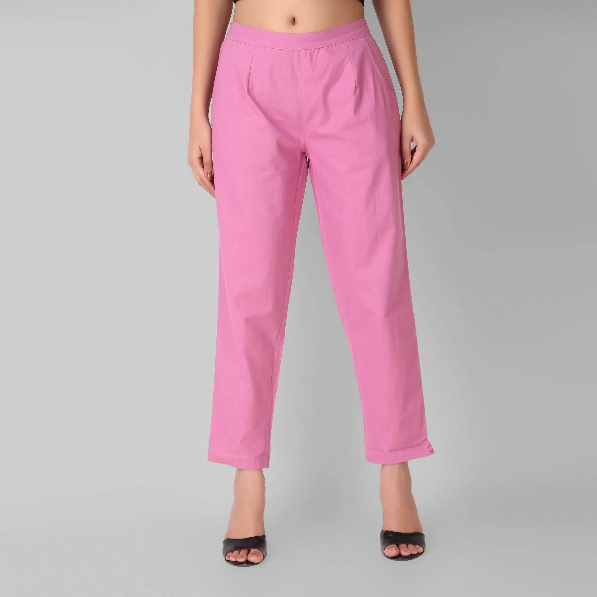 Rose Taupe Cotton Pant