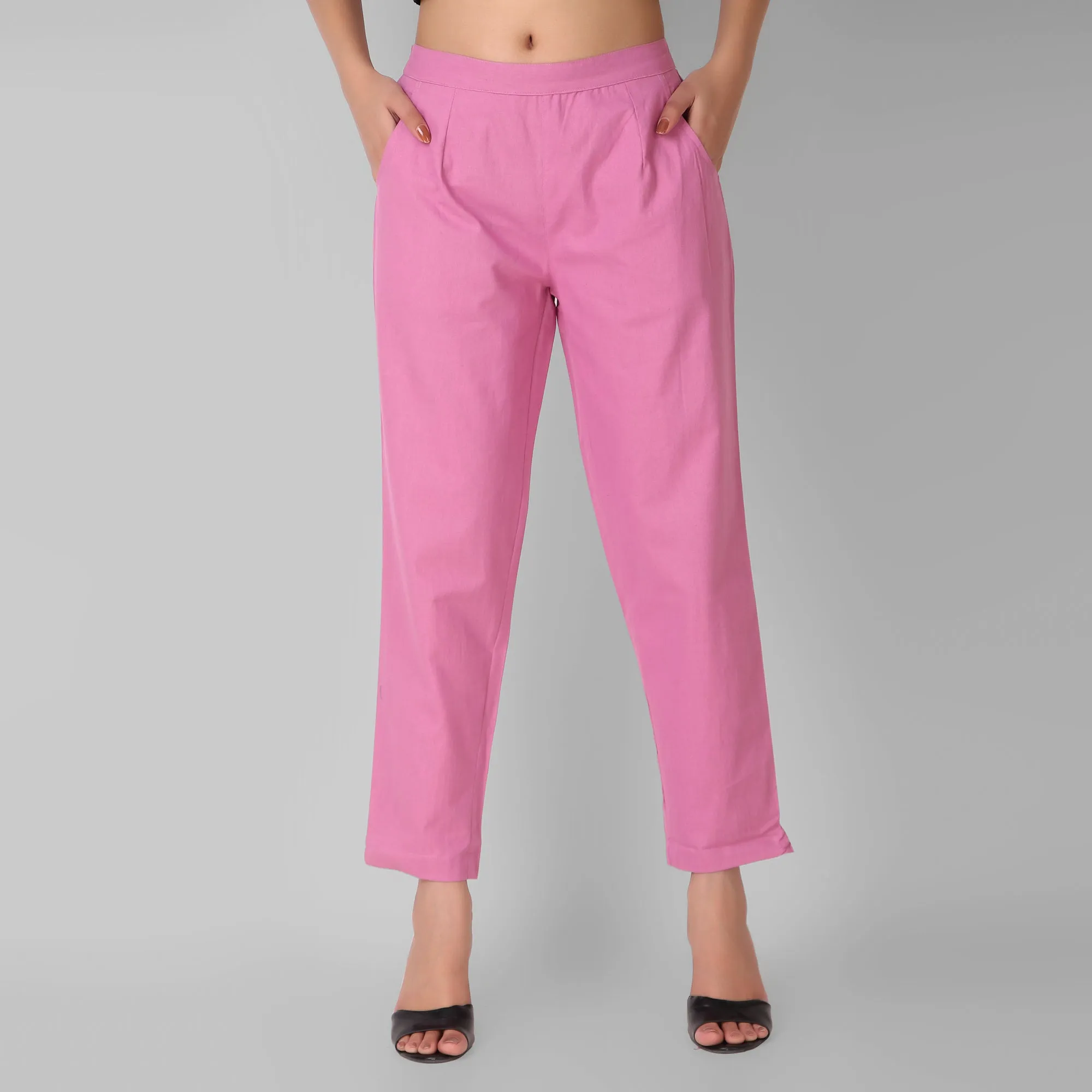 Rose Taupe Cotton Pant