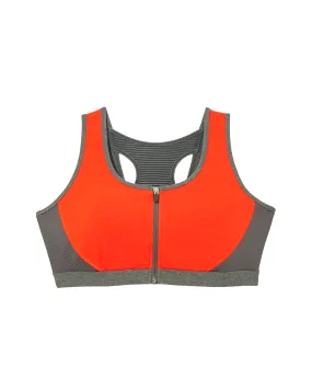 Sainte-Croix Sports Bra | Red / Charcoal Grey