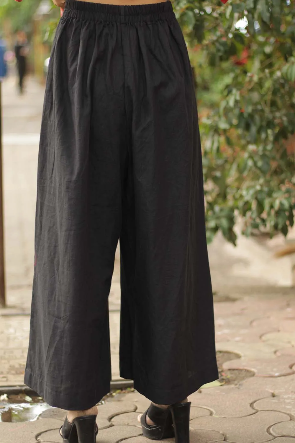 Saumya | Wide Leg Pants | Intense Black