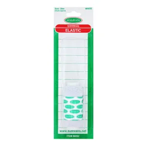 Shirring Elastic - White