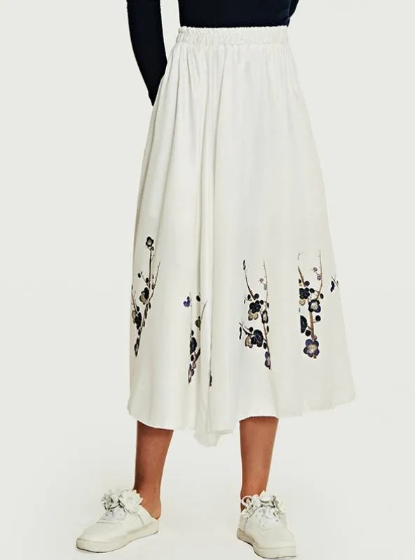 TastyHottie - Half Length Skirt Slim Elastic Waist Printed