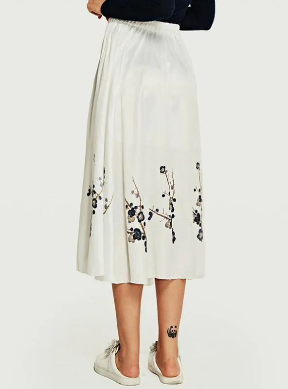 TastyHottie - Half Length Skirt Slim Elastic Waist Printed