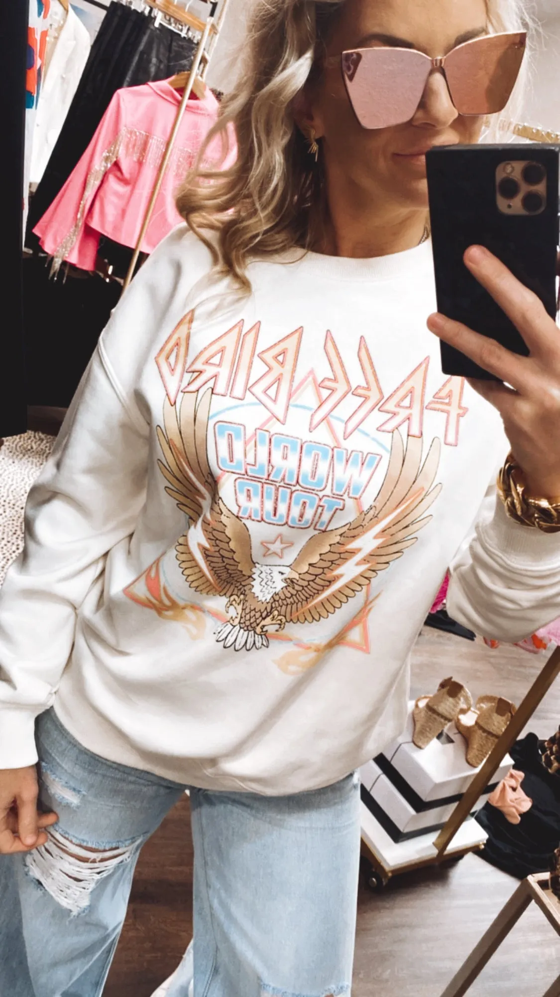 The Free Bird Sweatshirt in Ivory