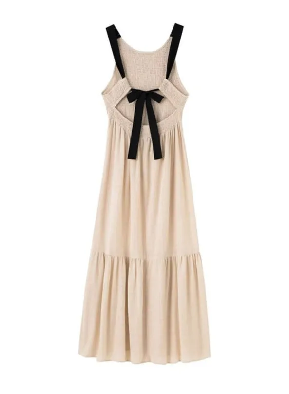 Tied Elastic Ruffle Dress - Ninna