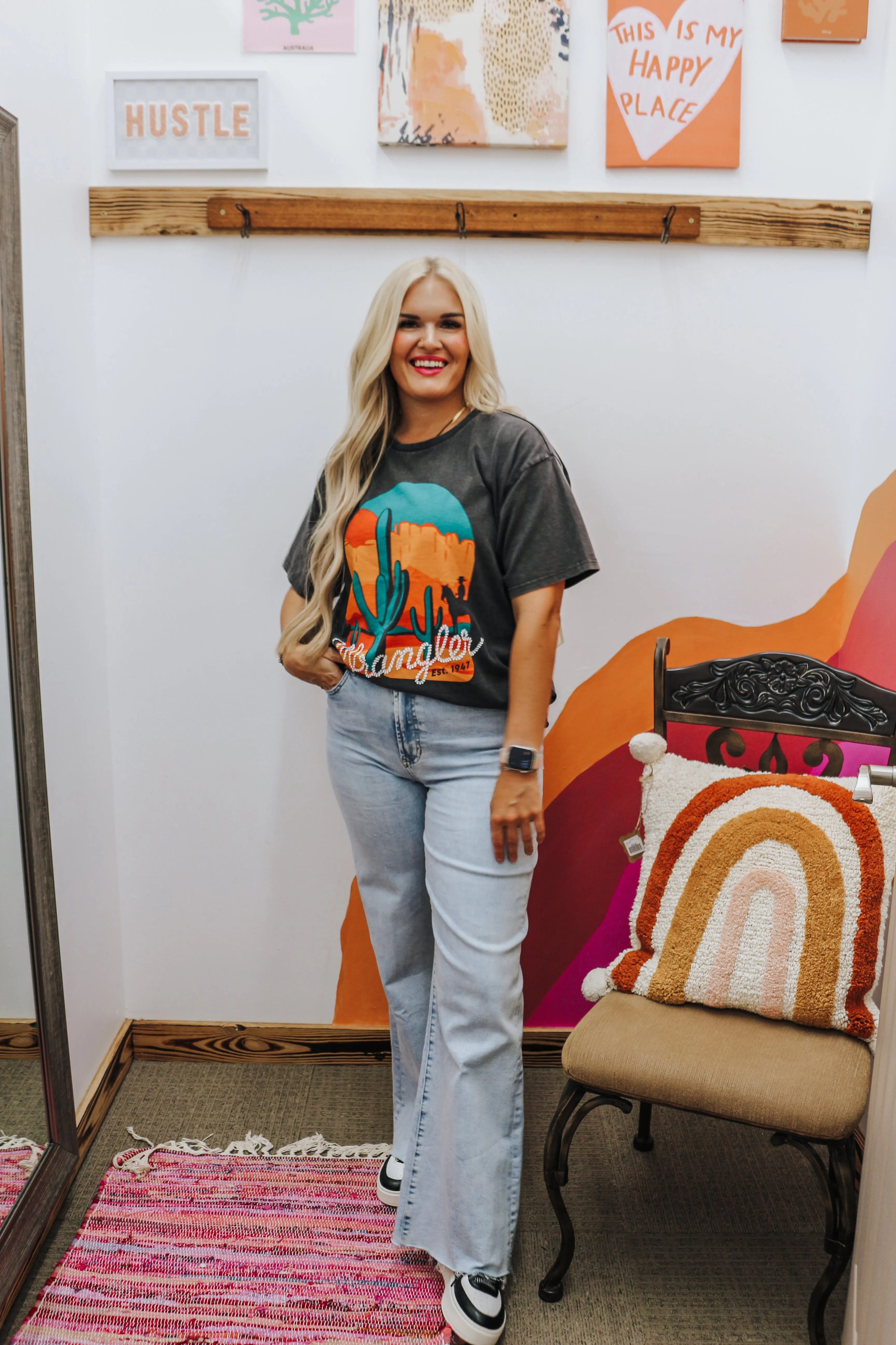 Tolleson Fiona High Rise Wide Leg Jeans