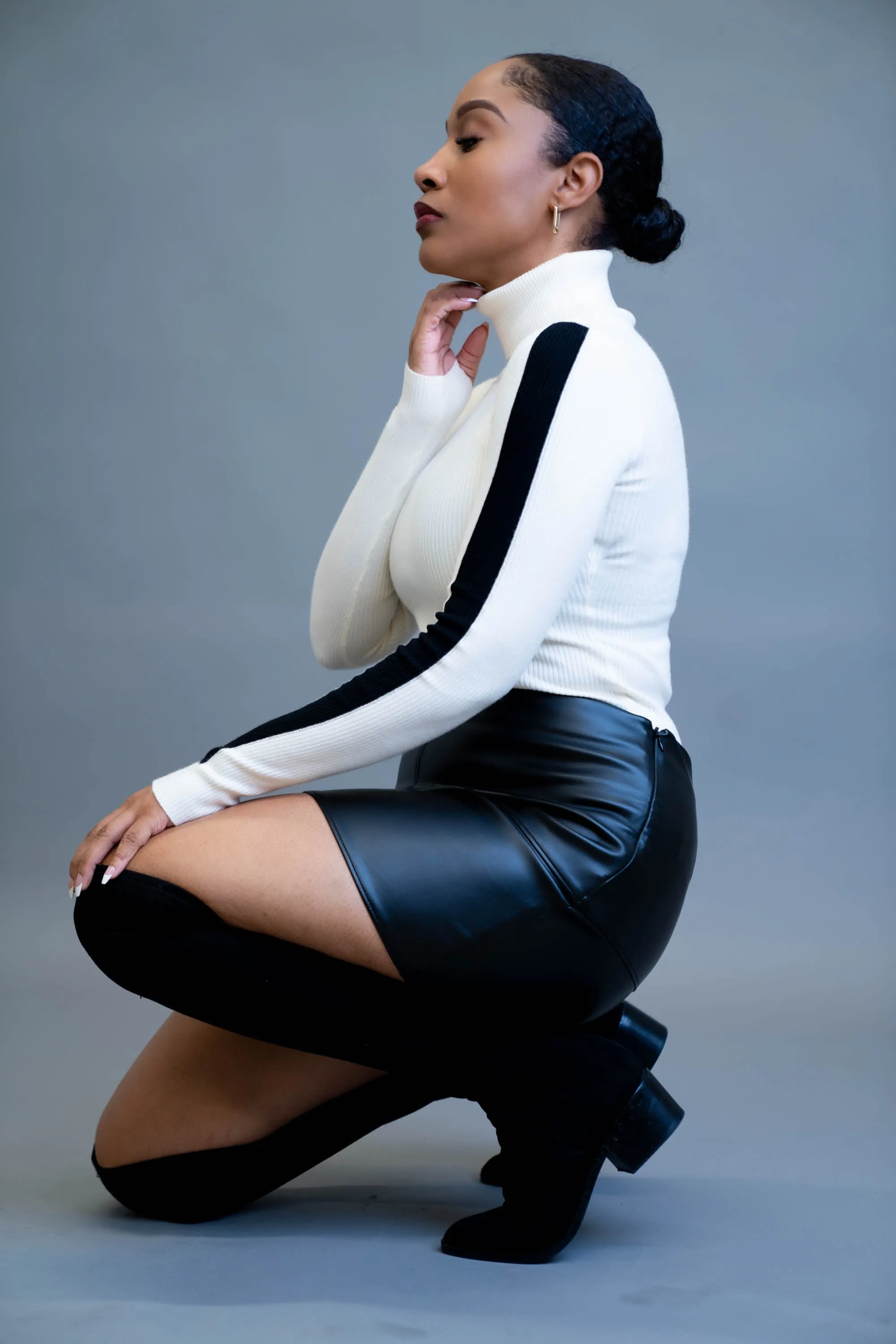 Vegan Leather Mini Skirt