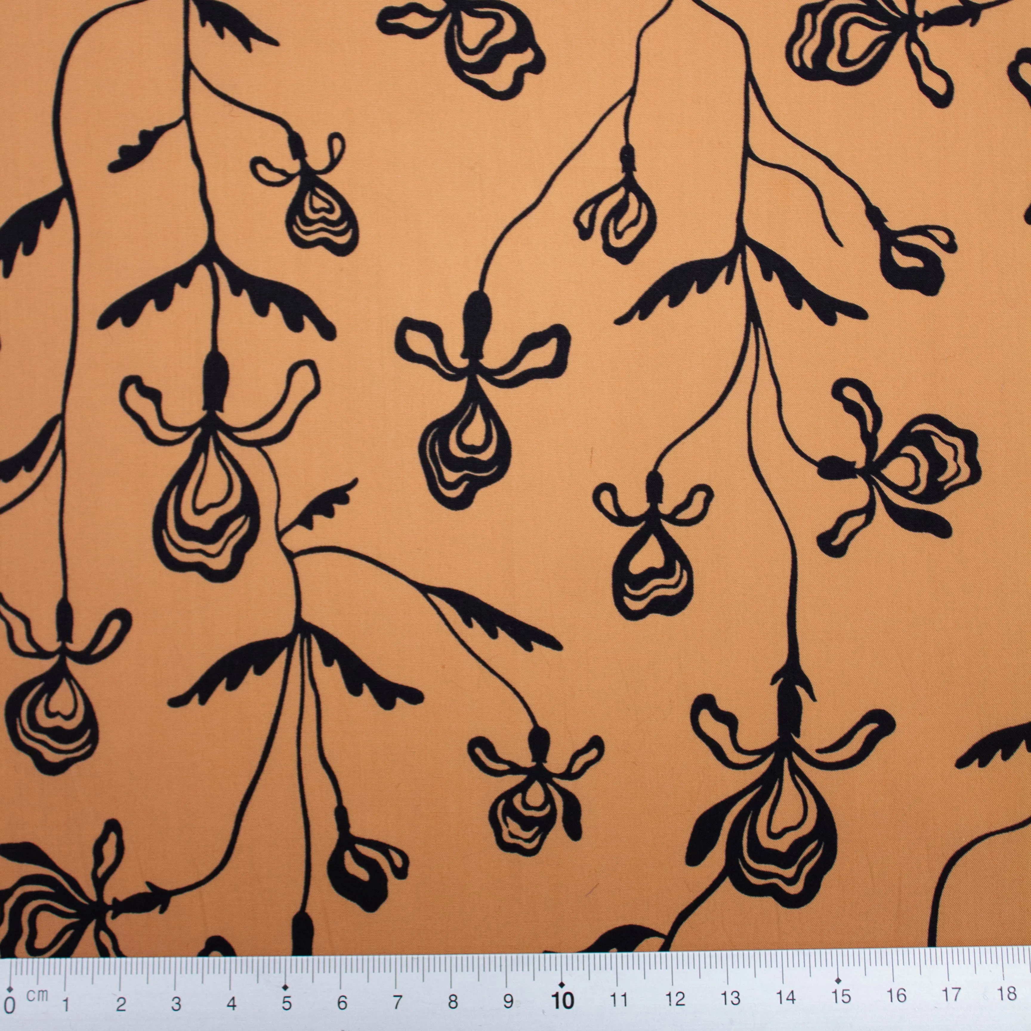 Vick Beige Floral Cotton Poplin