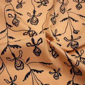 Vick Beige Floral Cotton Poplin