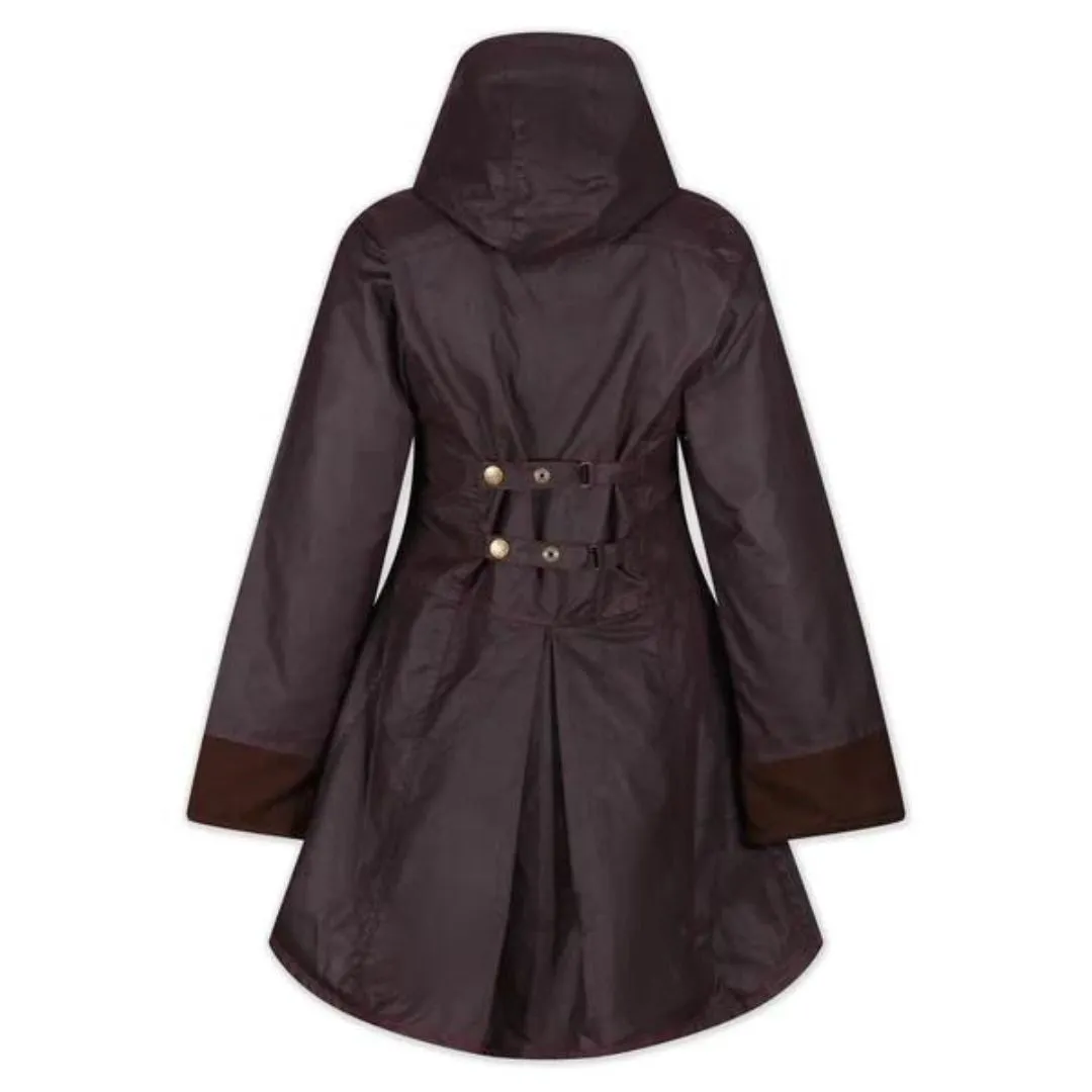 WG Women's Louise Wax Coat in Mahogany