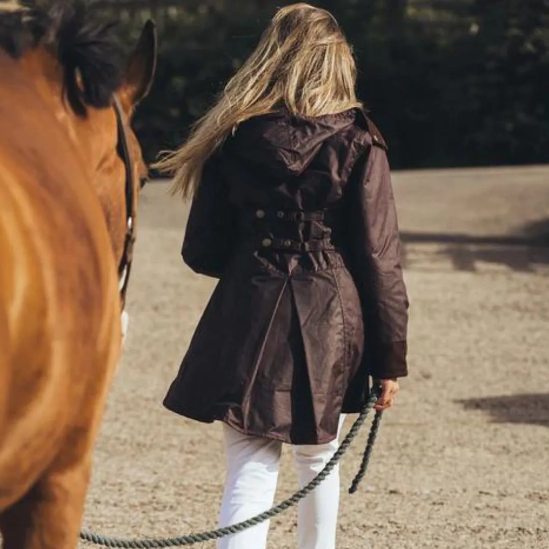 WG Women's Louise Wax Coat in Mahogany