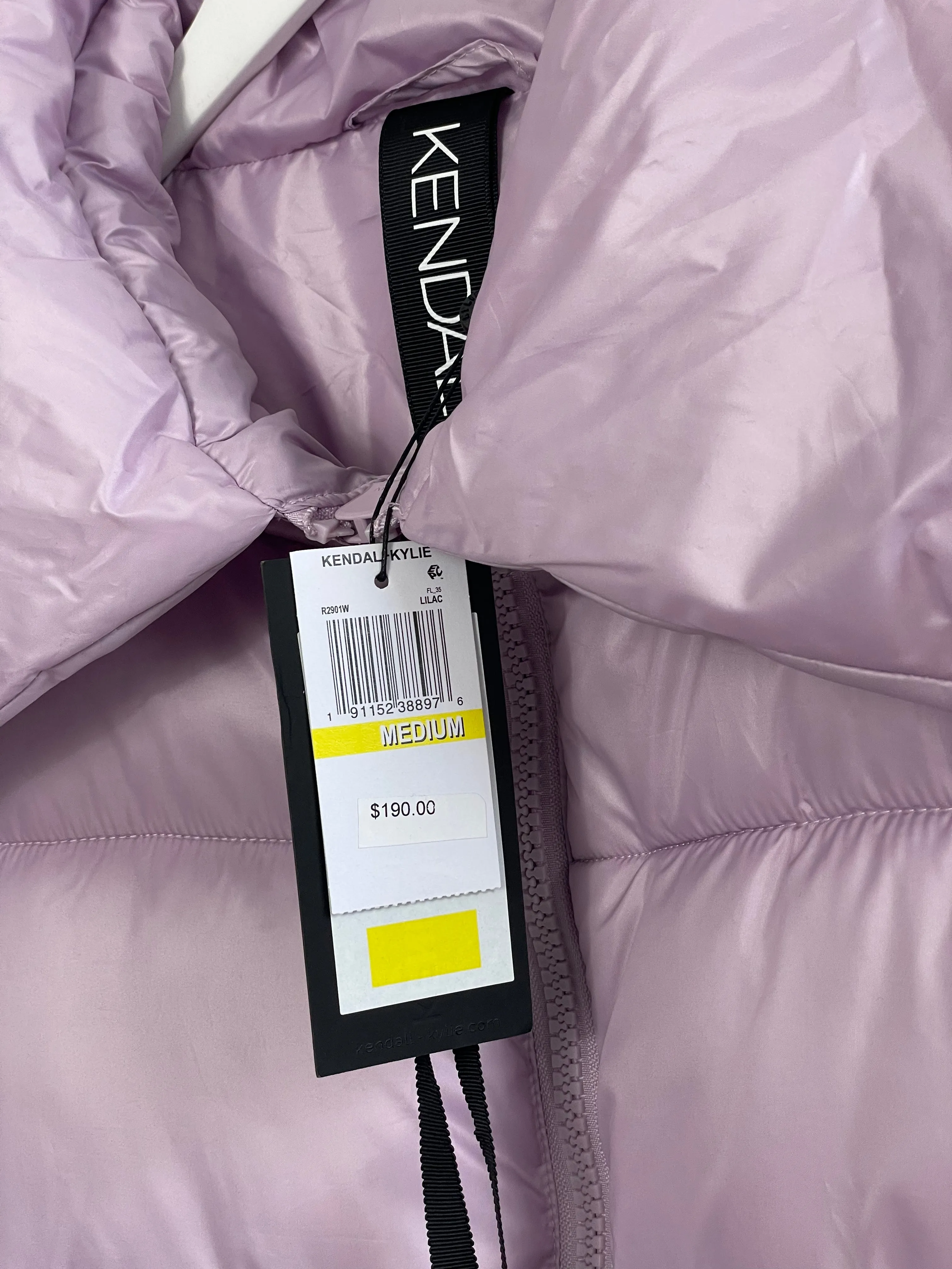 Women’s Full Zip Puffer Jacket in Lilac M
