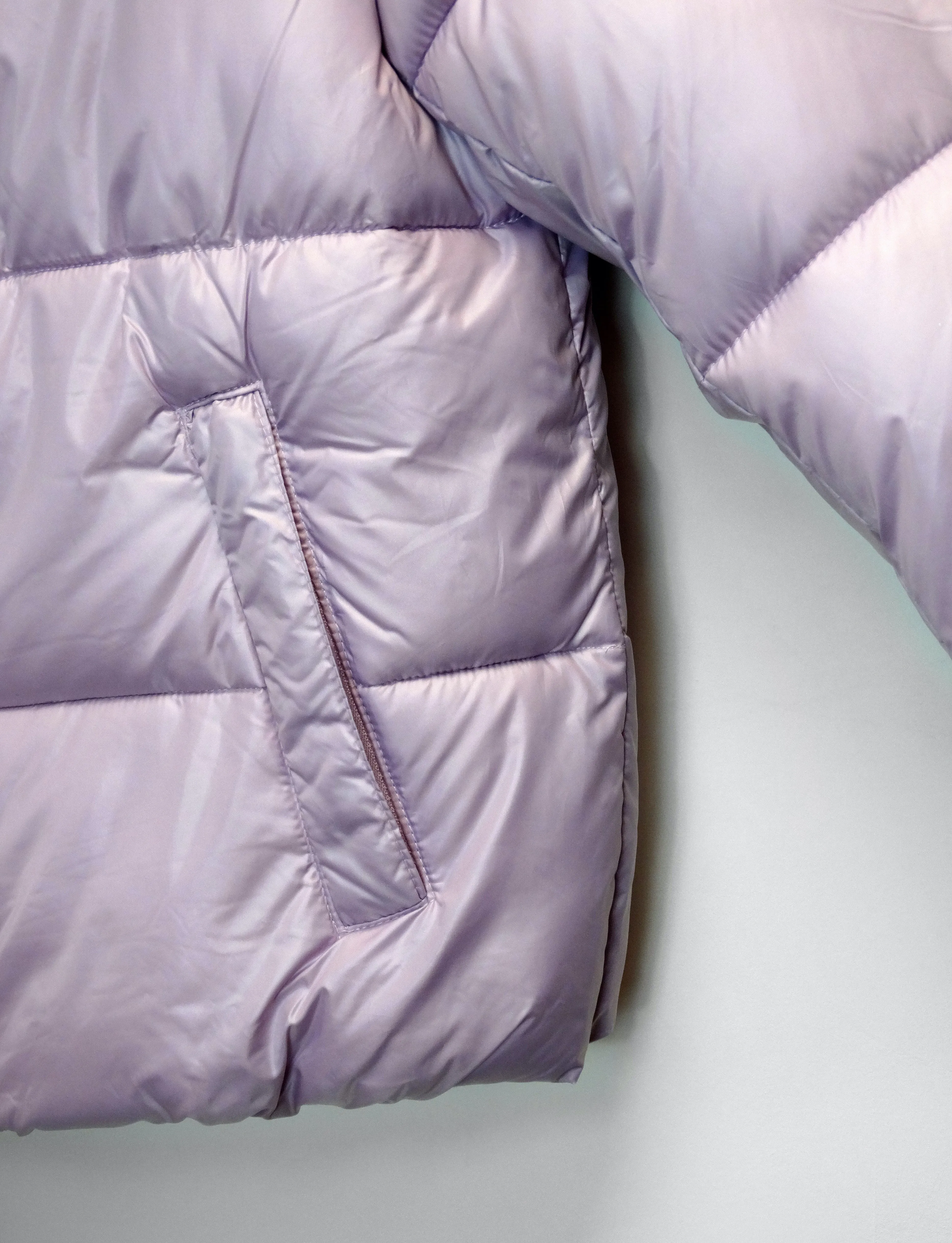 Women’s Full Zip Puffer Jacket in Lilac M