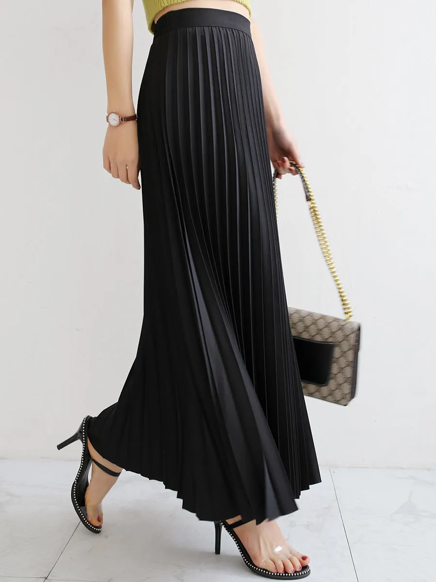 Women's High-Waist Luxury Pleated Skirt